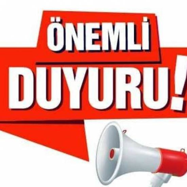 TÜRASAŞ GENEL MÜDÜRLÜĞÜ’NDEN DUYURU